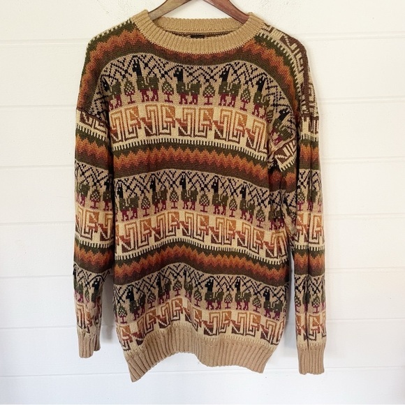 Other - EUC Artesania Los Andes 100% Peruvian Alpaca Wool Unisex Sweater Jumper Size L